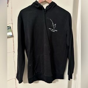 M Resort Black Sweater Hoodie with Logo On Left Side | Size XL